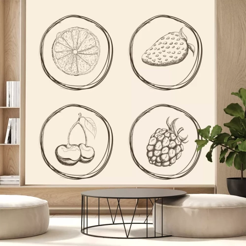 Sticker Fruits design icoon