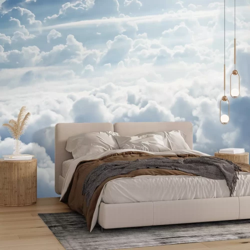 Fotobehang 3D lucht met vogelperspectief