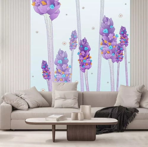 Sticker Lavendel in een sprookjesshow