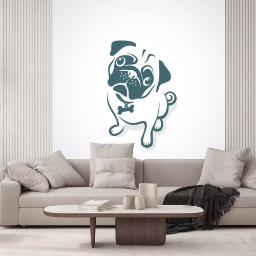Sticker Pug hond