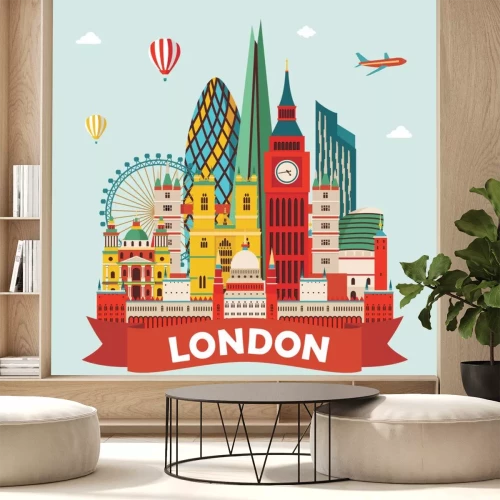 Sticker Londen. vector illustratie