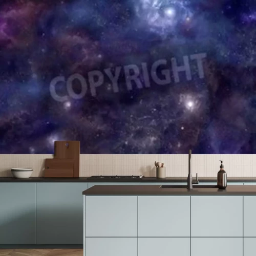 Fotobehang De ruimte met sterren