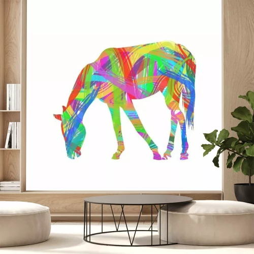 Sticker Een montuur in regenboogtinten