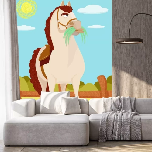 Sticker Paarden sprookjesachtige graphics