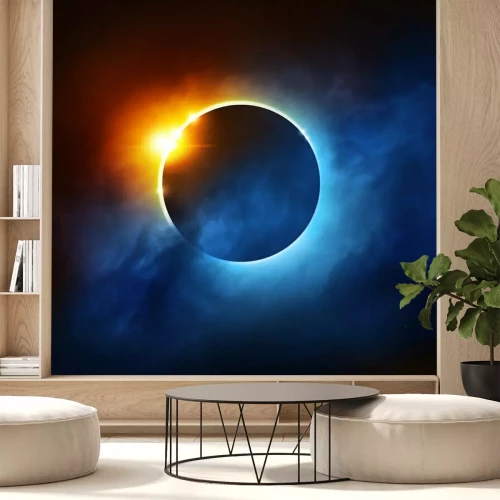 Fotobehang Totale zonsverduistering