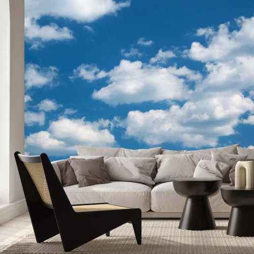 Fotobehang Zomerlucht met wolken