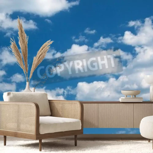 Fotobehang Zomerlucht met wolken