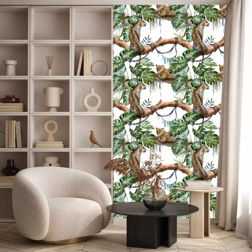 Behang Luipaarden op de takken