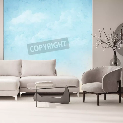 Fotobehang Verouderd patroon met lucht