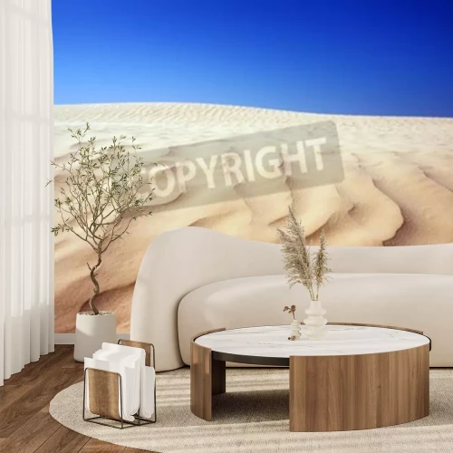 Fotobehang Woestijn en blauwe lucht