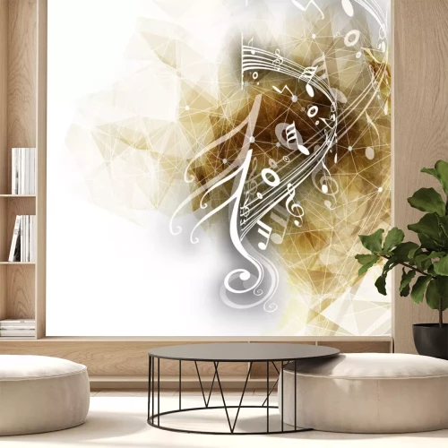Sticker Abstracte muzieknoten achtergrond