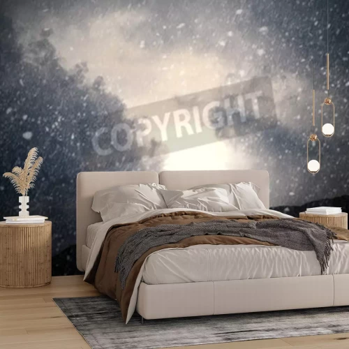 Fotobehang Lucht in aquarel