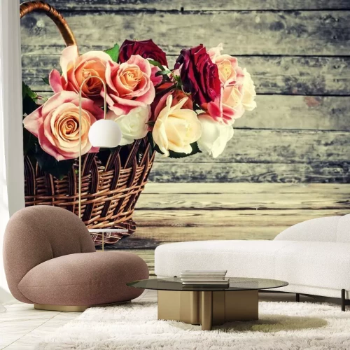 Fotobehang Prachtige rozenbloemen