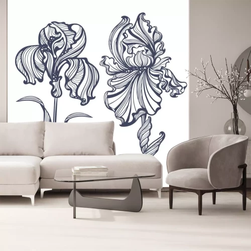 Sticker Irissen Art Nouveau