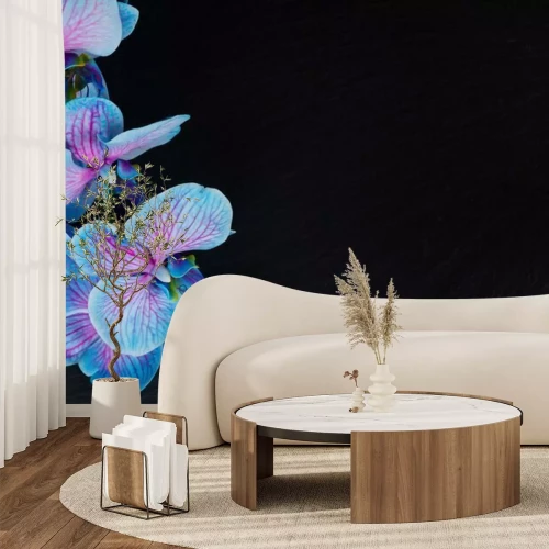 Fotobehang Boeket paarse orchideeën