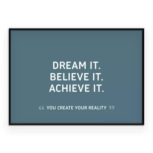 Poster Engelse motiverende quote over succes