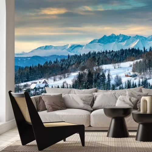 Fotobehang Tatragebergte in de ochtend