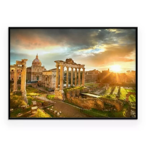 Poster Romeins Forum bij zonsopgang