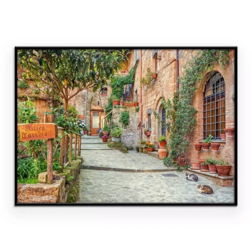 Poster Oude Stad Toscane Italië