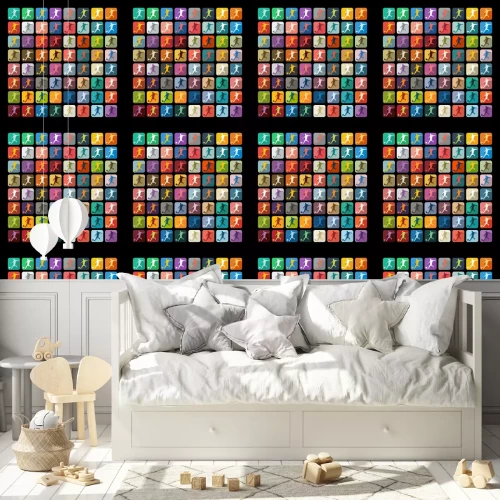 Behang Platte ontwerp: voetballer