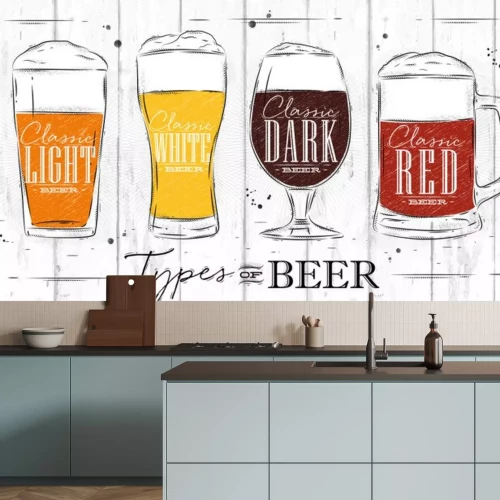 Sticker Poster types bier kolen