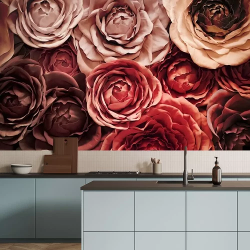 Sticker Achtergrond van kunstbloemen