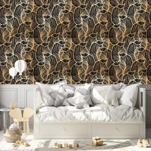 Behang Damast naadloze bloemmotief. Royal behang.