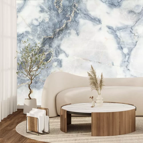 Fotobehang Vlekken op lichtgekleurd marmer
