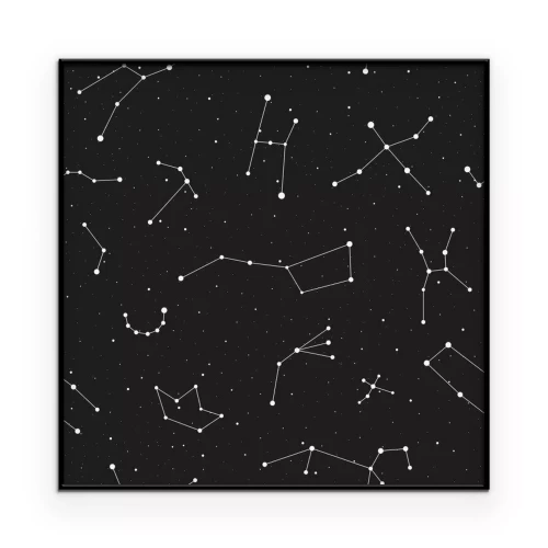 Poster Sterrenbeelden aan de nachtelijke hemel