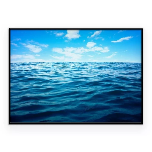 Poster Licht turbulente zeeoppervlakte