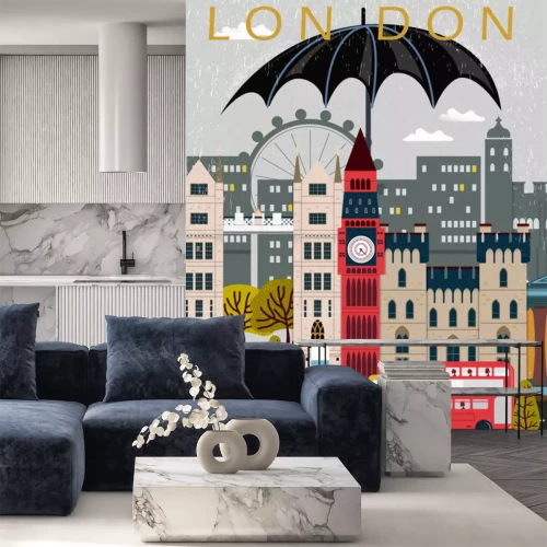 Sticker opvallende reisposter Verenigd Koninkrijk