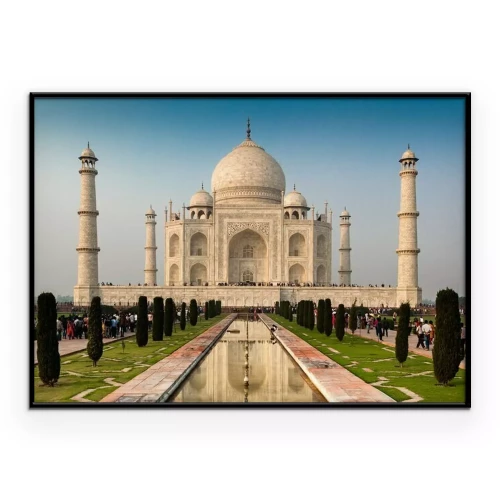 Poster De Taj Mahal-tempel in Agra, India.