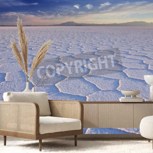 Fotobehang Zoutwoestijn