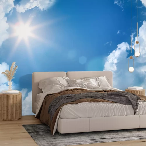 Fotobehang 3D lucht en zon