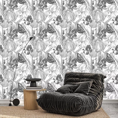 Behang Bloeiende irissen