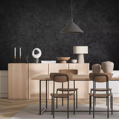 Fotobehang Klassieke zwarte textuur