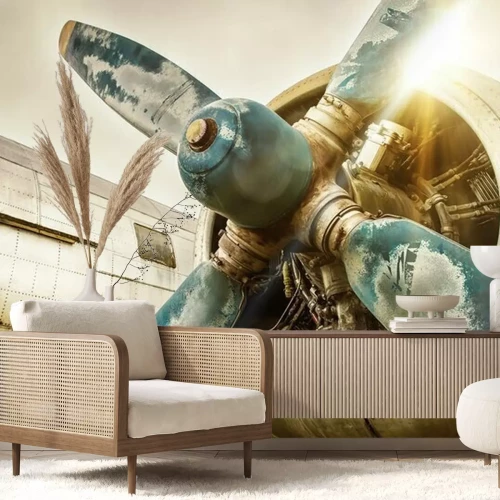 Fotobehang Oud vliegtuig