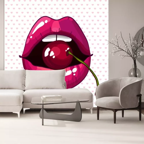 Sticker cherry lips