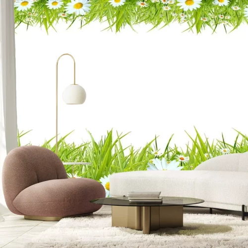 Sticker Veldbloemen op twee weiden