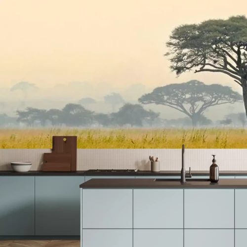 Fotobehang Mooie scène van Serengeti National park