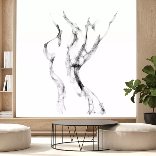 Sticker Schets van een naakte vrouw