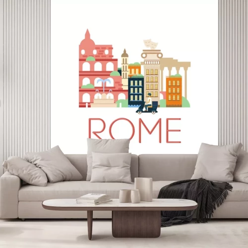 Sticker Rome Classic Toristic Scenery
