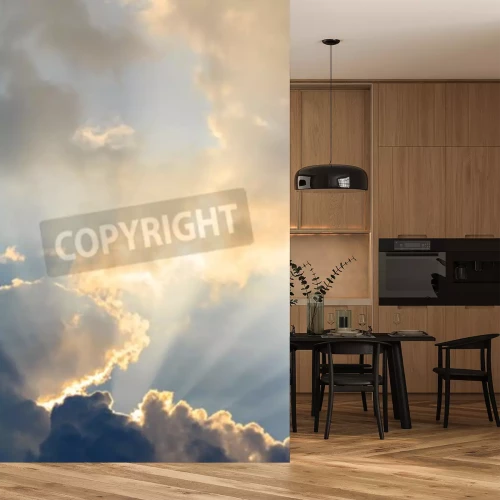 Fotobehang Lucht in zonneschijn