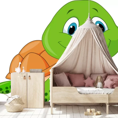 Sticker Vrolijke zeeschildpad cartoon tekenen