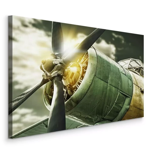 Canvas Oud vliegtuig