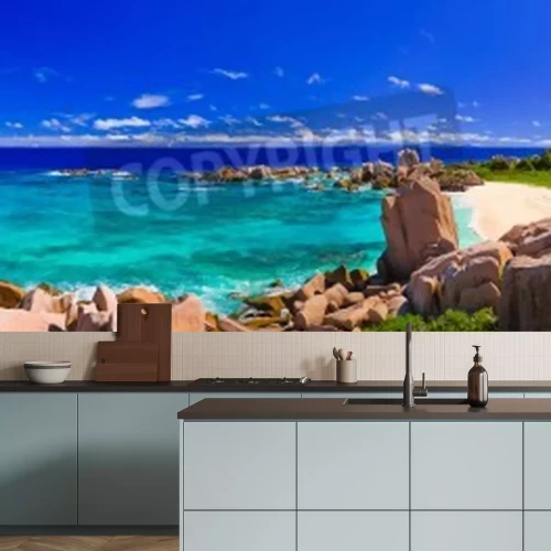 Fotobehang Tropen in de Seychellen