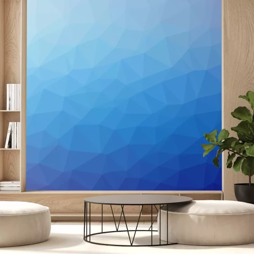 Fotobehang Blauw 3D Mozaïek