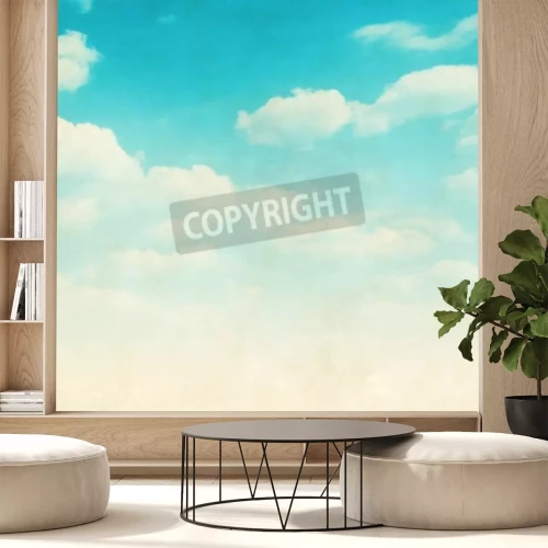 Fotobehang Lucht in retrostijl