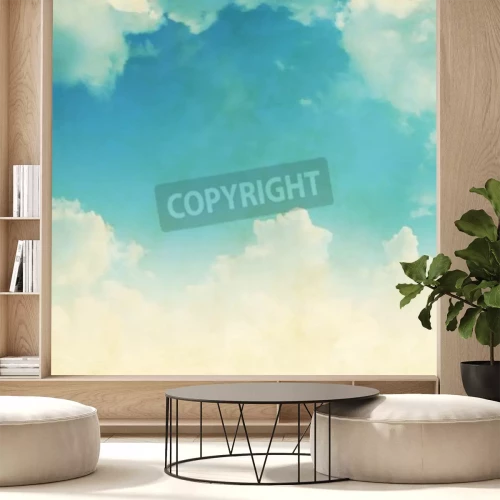 Fotobehang Verouderd motief van de lucht