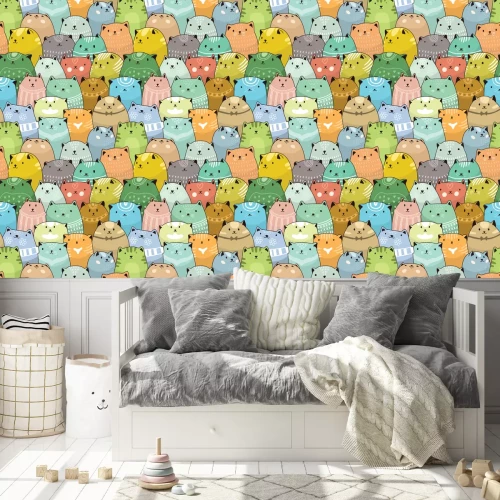 Behang Kittens in truien